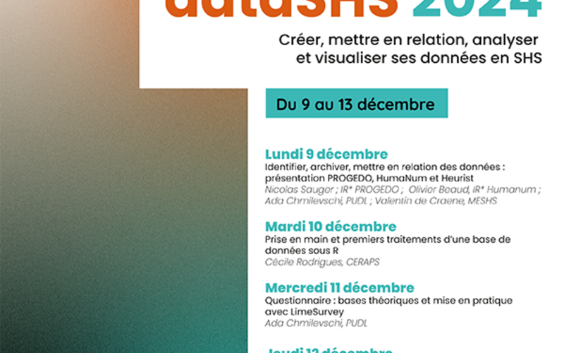 Affiche Semaine dataSHS 2024