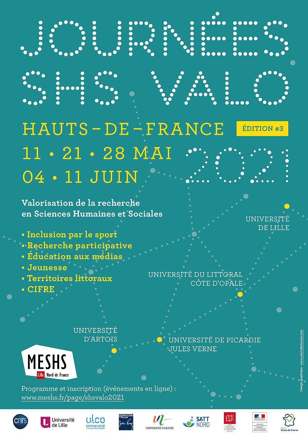 Affiche des journées SHS Valo 2021