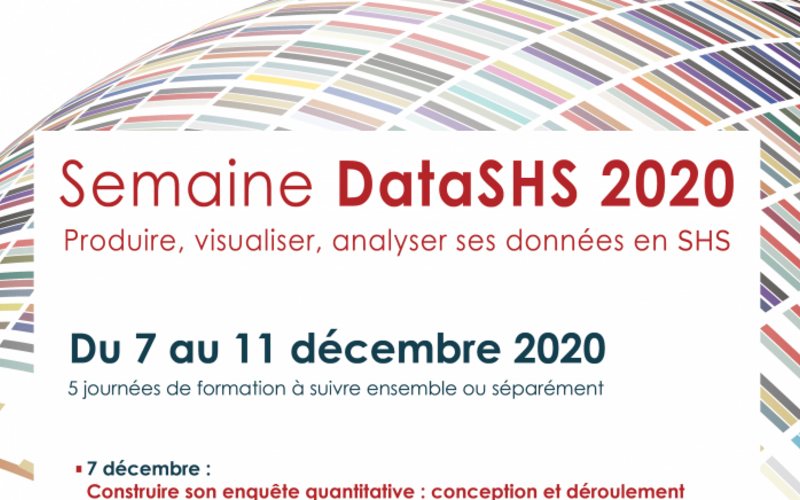 Affiche "Semaine dataSHS" 2020