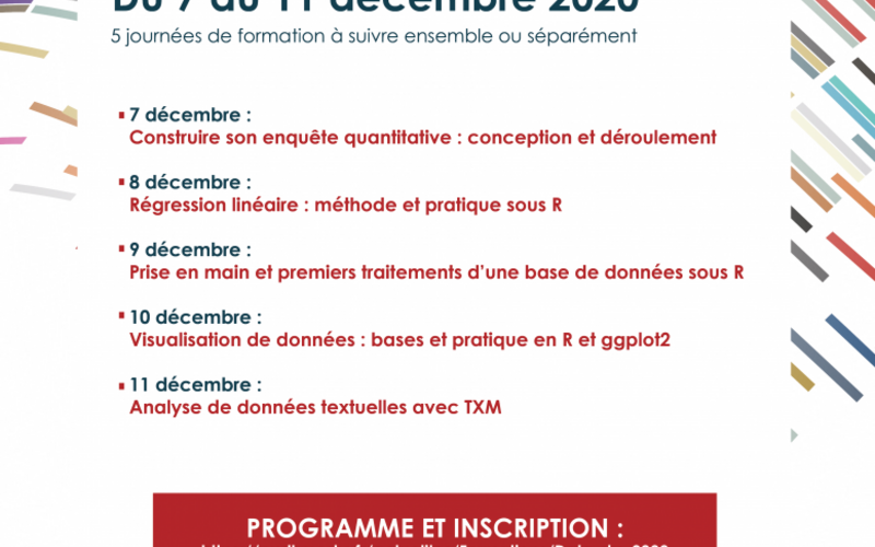 Affiche "Semaine dataSHS" 2020