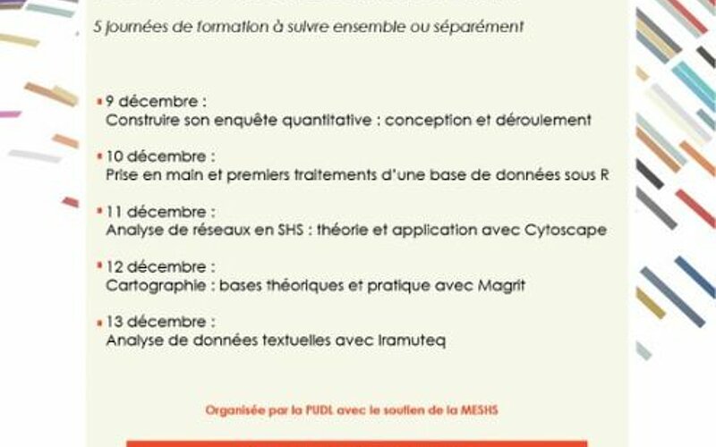 Affiche Semaine dataSHS 2019