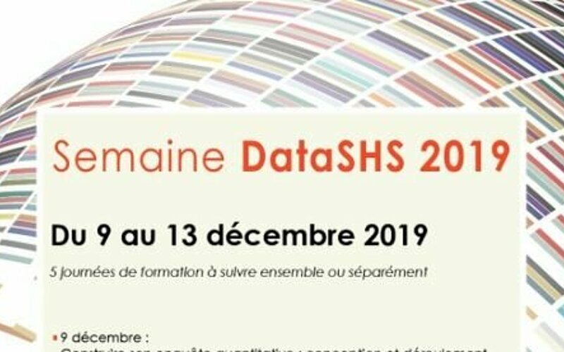 Affiche Semaine dataSHS 2019