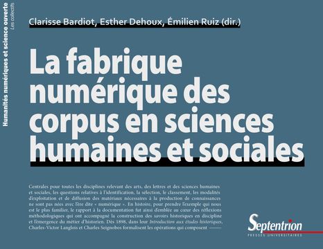 La fabrique numérique des corpus en sciences humaines et sociales (PUS)